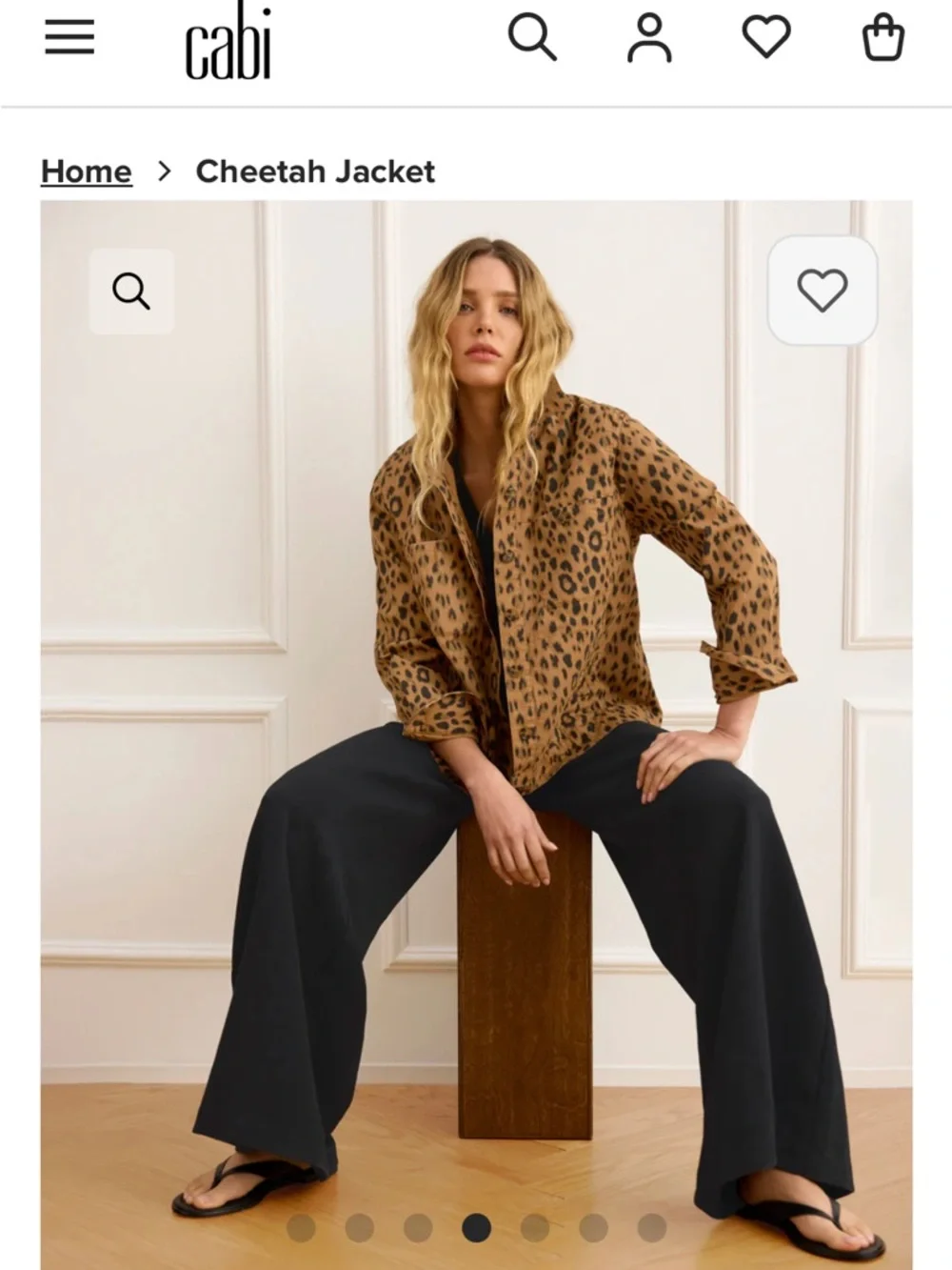 CAbi Cheetah Jacket - Picture 2 of 8